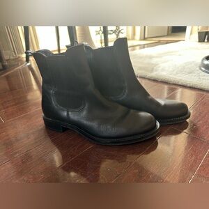 Ecco Black Leather Ankle Boots